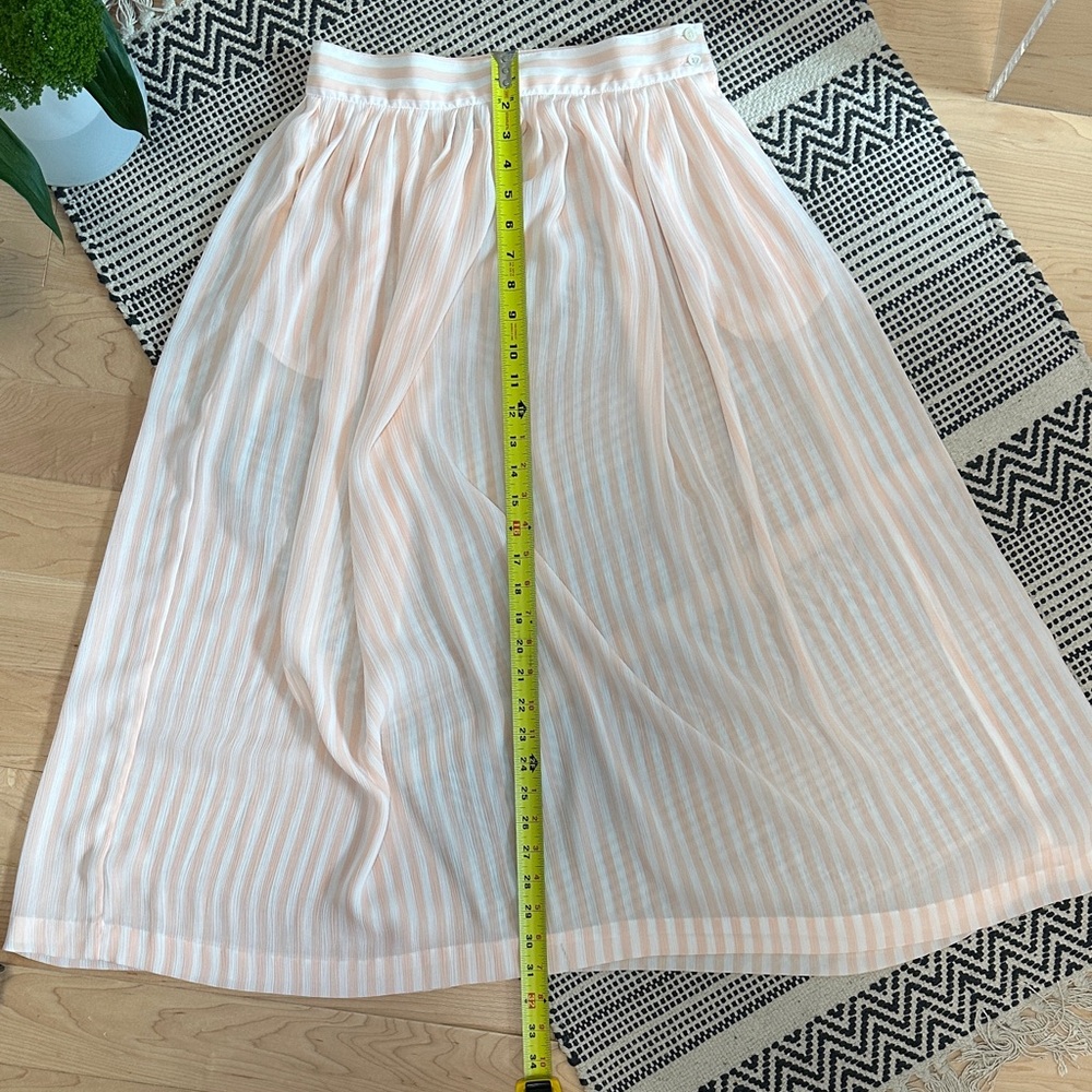 Super Chic Shear Chaus Peach Striped Skirt Set - Picture 8 of 11